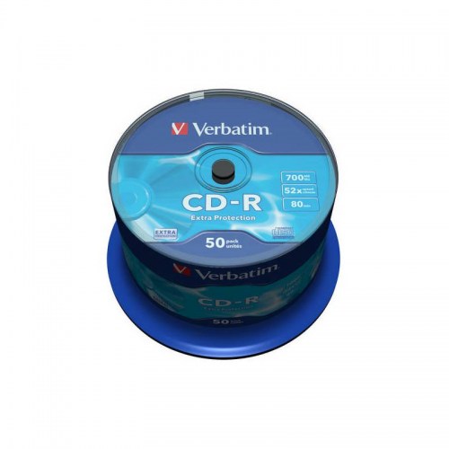 Verbatim CD-R 52x 700MB 50p cake box DataLife,Extra Protection,bez nadruku