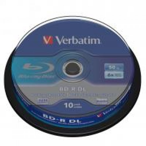Verbatim BD-R 6x 50GB 10p cake box Single Layer do archiwizacji danych