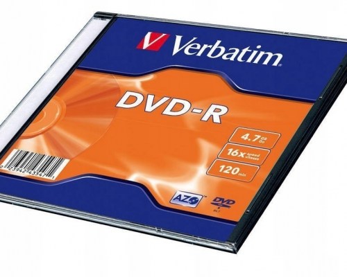 Verbatim DVD-R 16x 4,7GB 20p cake box DataLife+, nadruk,matte silver
