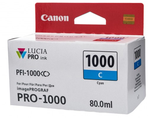 Canon Tusz PFI1000 Cyan 80 ml 