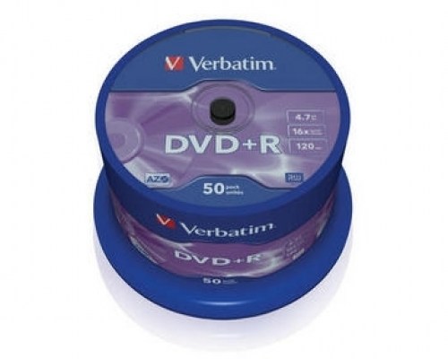 Verbatim DVD+R 8x 8,5GB 50p cake boxDouble Layer do archiwizacji danych prin