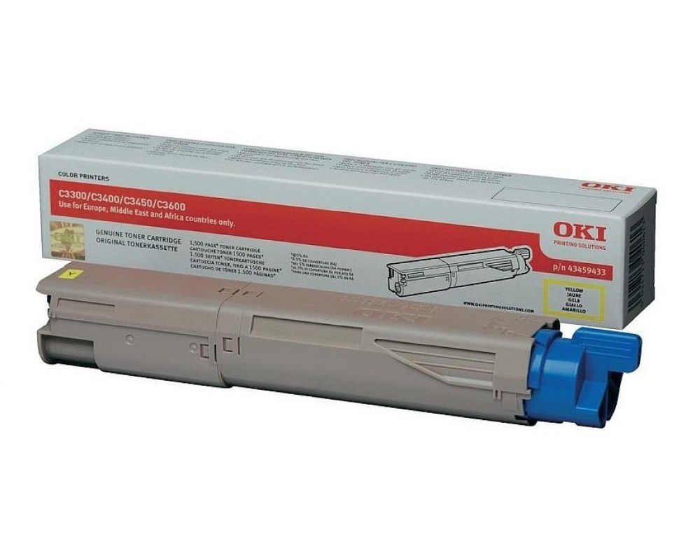 OKI Toner C3450 43459433 Yellow 1,5K