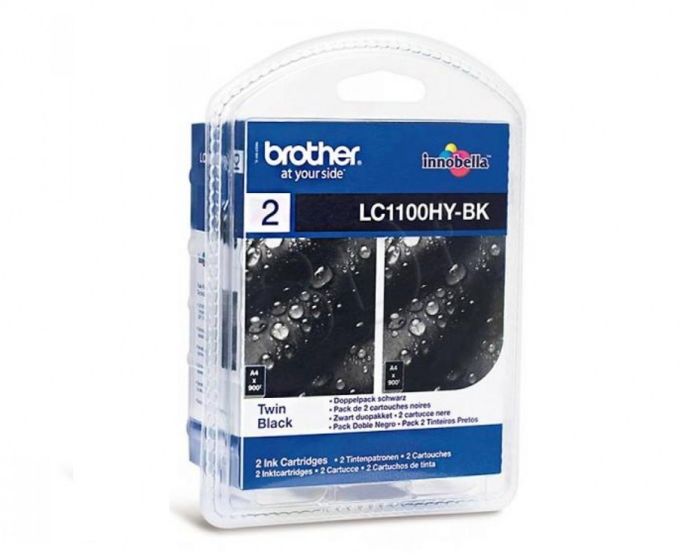 Brother Tusz LC1100 Black 2pack HC