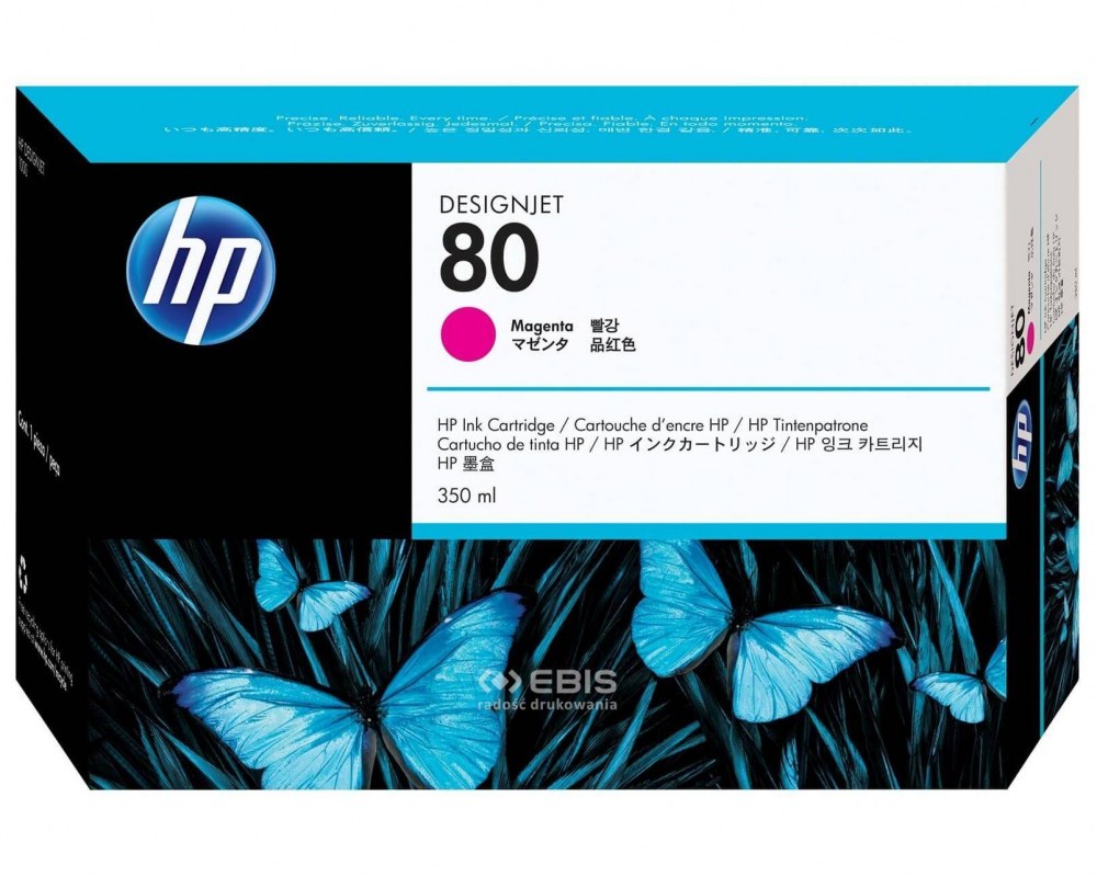 HP Tusz nr 80 C4847A Magenta 350ml