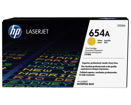 HP Toner nr 654A CF332A Yellow 15K 