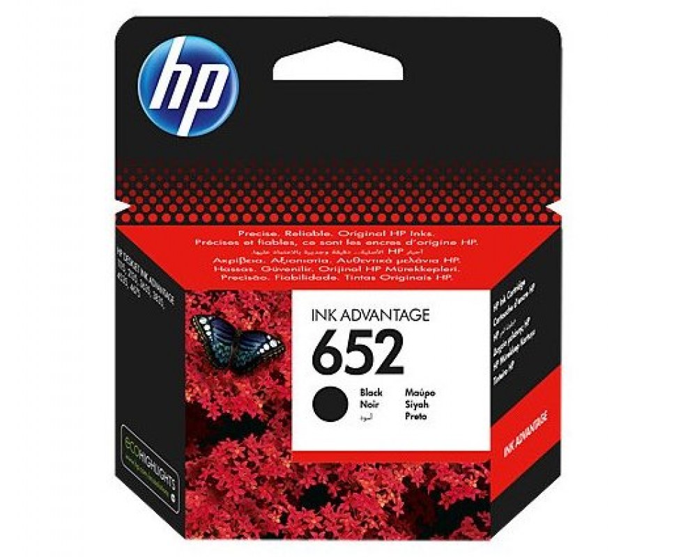 HP Tusz nr 652 F6V25AE black