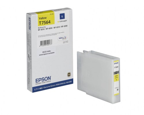 Epson Tusz T7564, L, Yellow 14ml