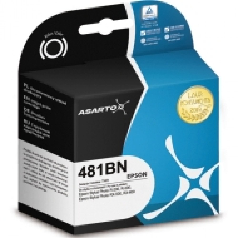 Tusz Asarto do Epson T0481 | R200/R300/R350 black