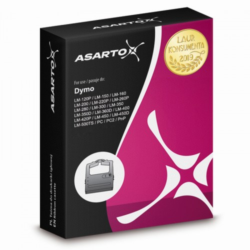 Taśma Asarto do DYMO 45013 D1 LabelManager black