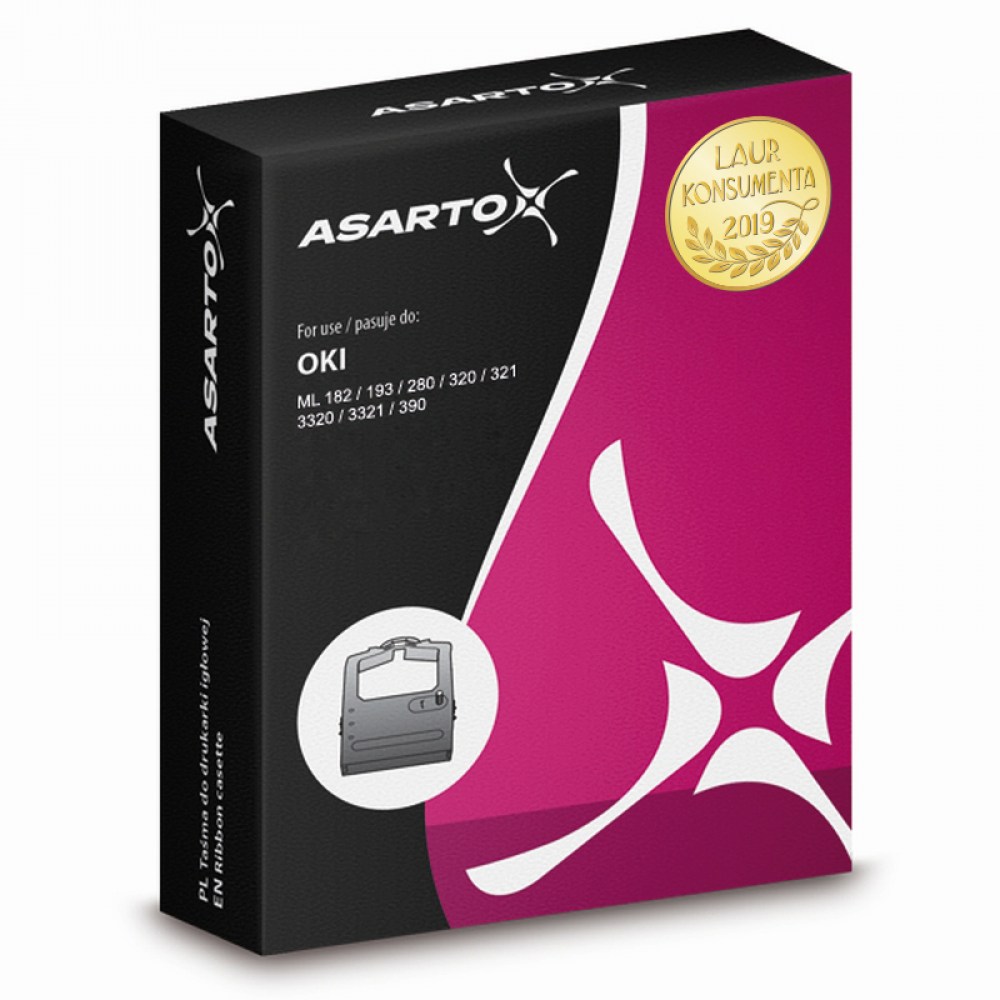 Taśma Asarto do Oki ML 182/193/280/320/321/3320/3321/390 | black